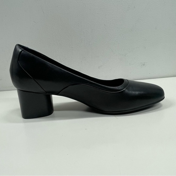 New Clarks Un Cosmo Step Womens Pumps Black Leather Size 11 - Picture 6 of 14